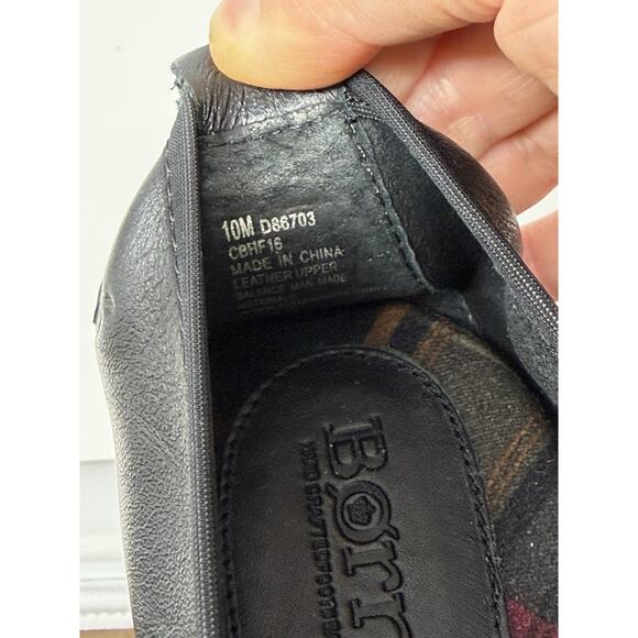 Born Womens Julianne Ballet Flats Black Sz 10 M Leather Casual EUC - Picture 5 of 8